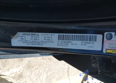 2013 Chrysler 200 Lx из США, поврежденный, VIN 1C3CCBAB2DN686751